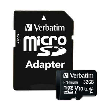 Tarjeta Verbatim Clase10 32GB + SD Adapter UHSI V10 U1