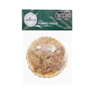 Tarta De Pollo Y Puerros X 260 Grs Amoedo