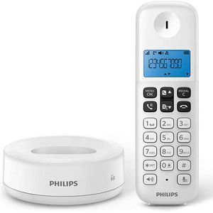 Teléfono inalámbrico Philips (D1311W/77)