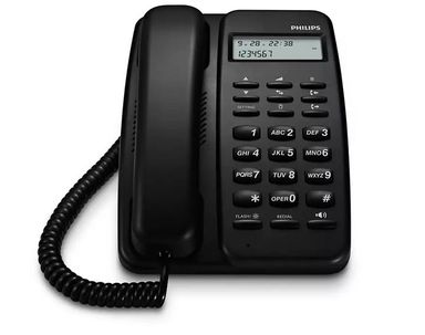 TELEFONO PHILIPS De Mesa Negro CRD150B