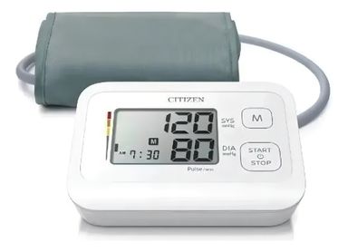 Tensiómetro digital de brazo automático Citizen CHU-304 blanco