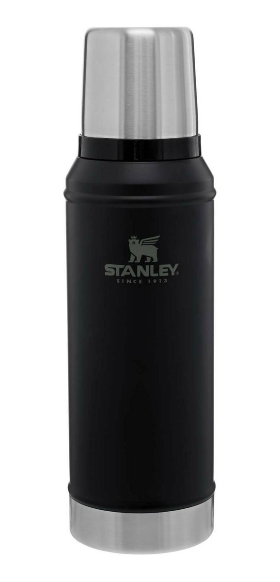 termo stanley classic bottle metalizado negro 1 3l