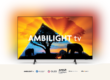 Smart TV OLED 4K Philips 65" con Ambilight- 65OLED779/77