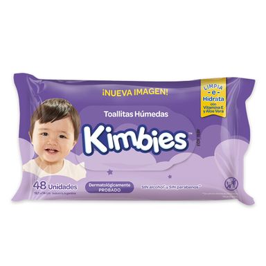 Toalla humeda Wipies Kimbies 48 u