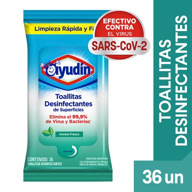 Toallitas Desinfectantes Ayudín Fresco (Flowpack) 35 U