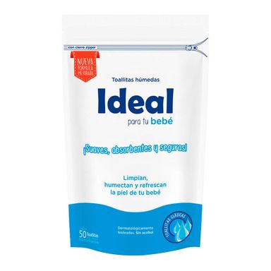 Toallitas Húmedas Ideal Clásicas 50 U