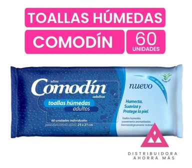 Toallitas Húmedas Para Adultos Comodin 60 Unidades