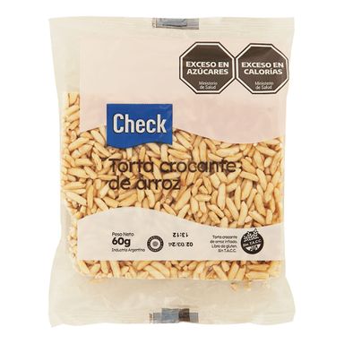 Torta Check Crocante De Arroz 60 G