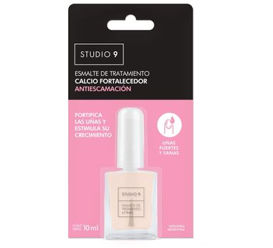 Tratamiento para uñas Studio 9 Calcio fortalecedor x 10 Ml