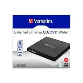 Unidad de cd dvd Verbatim slimline externa usb 2.0