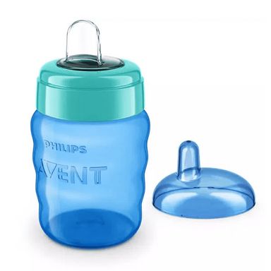 Vaso con boquilla Philips Avent Verde y Celeste 260ml 9m+