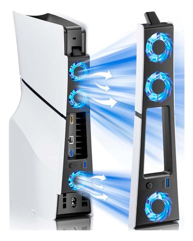 Ventilador De Refrigeración Enfriamiento Usb Para Compatible Con Ps5 Slim Digital Compacto y Silencioso Dehuka