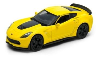 Welly 1:34 2017 Chevrolet Corvette Z06 Amarillo Deportivo