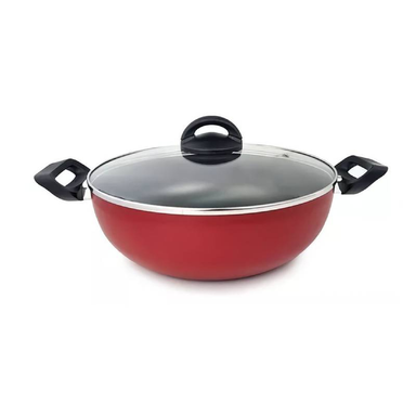 WOK BRINOX - MAPLE CEREZA 28 CM TAPA VIDRIO ALUMINIOTEFLON (7211195) (LBRIN00286)