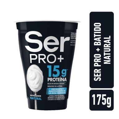 Yogur Batido Ser Pro+ Con Proteínas Sabor Natural 175 G