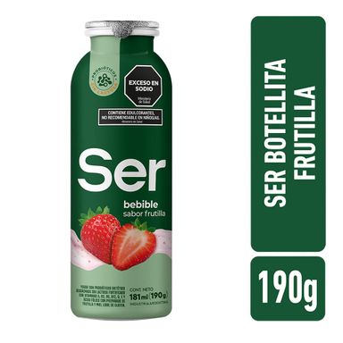 Yogur Bebible Ser Sabor Frutilla 190 G