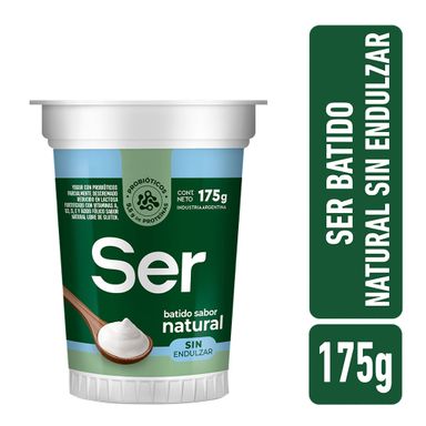 Yogur Batido Ser Sabor Natural Sin Endulzar 175 G
