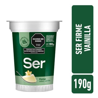 Yogur Firme Ser Descremado Sabor Vainilla 190 G