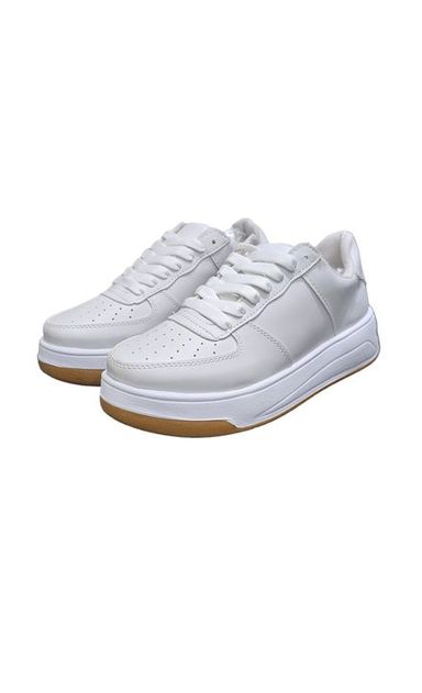 ZAPATILLAS MUJER BLANCA URBANAS COMODAS LIVIANAS MODA CHINA LIBERTA COLOR BLANCO / TALLE 40